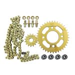 Steel chain gear set (super gold) 5 pieces